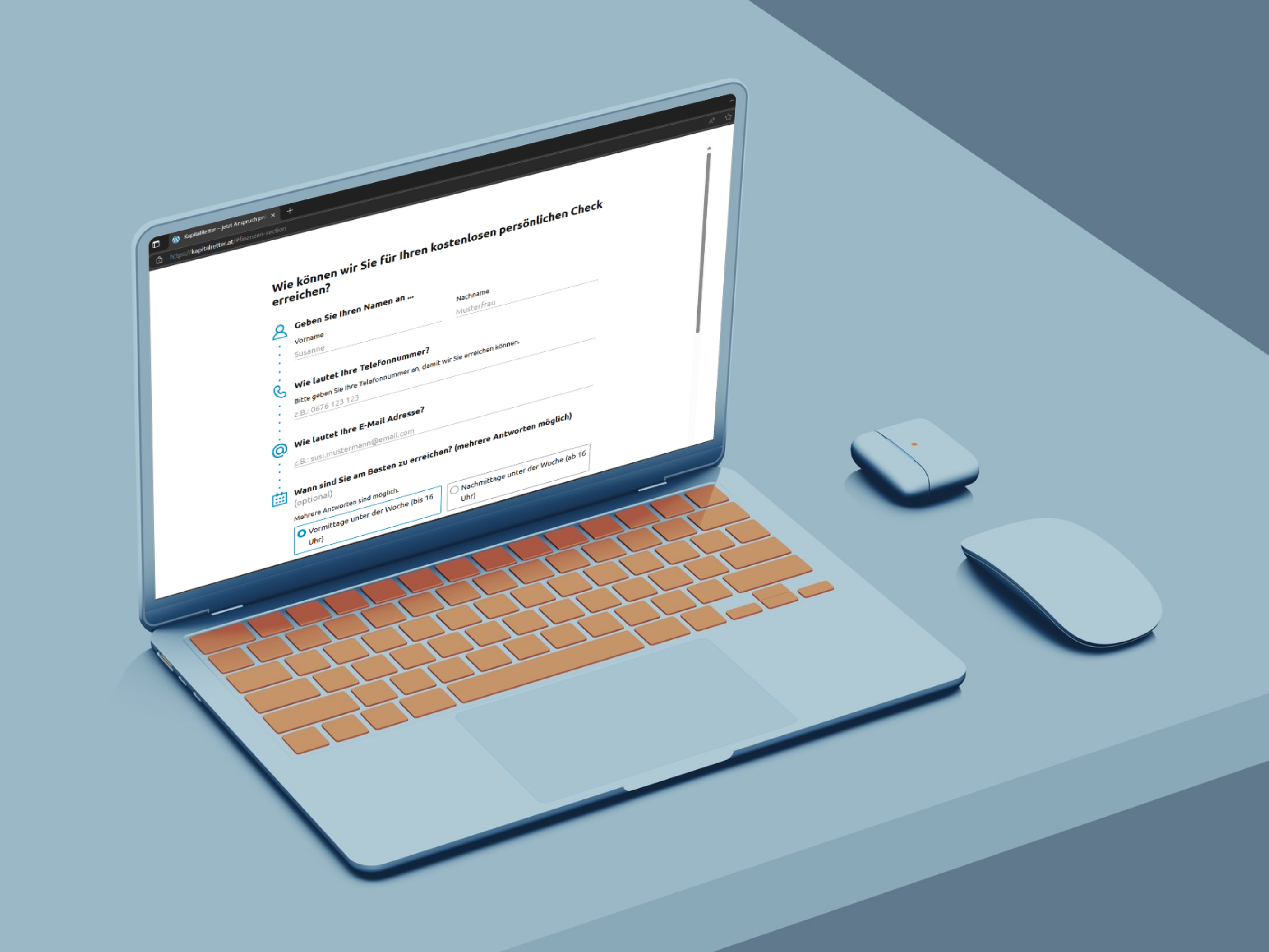 Kapitalretter Formular ausfüllen